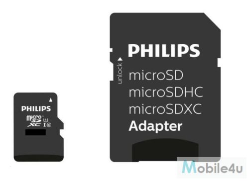 Philips Micro SDXC Memóriakártya 512GB Class 10 UHS-I U1 Adapter