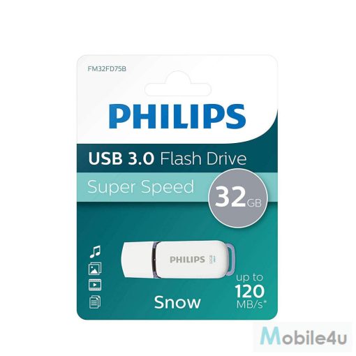 Philips Pendrive USB 3.0 32GB Snow Edition fehér-szürke