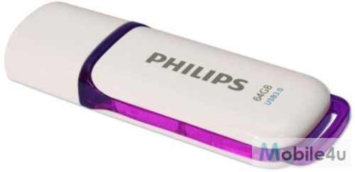 Philips Pendrive USB 3.0 64GB Snow Edition fehér-lila