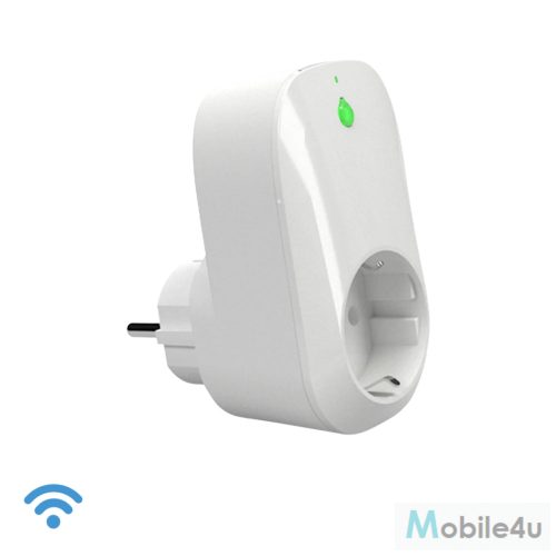 Shelly Plug WiFi-s okoskonnektor, fogyasztásmérővel 16A