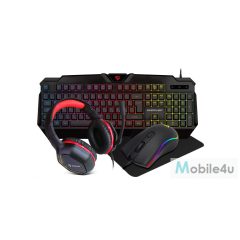   Silverline CM120 gaming combo szett 4in1 magyar billentyűzettel