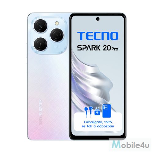 Tecno Spark 20 Pro Frosty Ivory 8+256 GB mobiltelefon