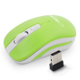   Esperanza Uranus 4D vezeték nélküli egér 2.4GHz, USB, fehér-zöld