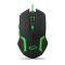 Esperanza MX205 Fighter USB Gamer egér, fekete-zöld