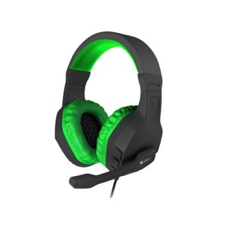   Genesis Argon 200 Gamer mikrofonos sztereo fejhallgató, zöld