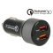 Navilock autós töltő 2 x USB Type-A Qualcomm Quick Charge 3.0-val