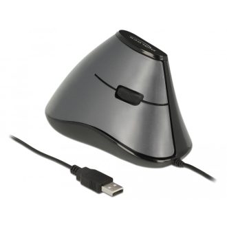Delock 5 gombos, ergonomikus, függoleges optikai USB egér