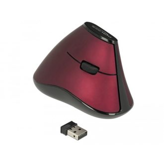  Delock Ergonomic függőleges optikai egér 5-gombos egér 2.4 GHz vezetéknélküli