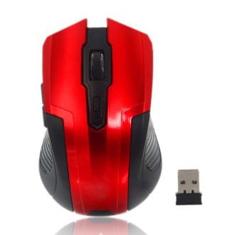   Silverline RF107 vezeték nélküli optikai egér 2.4GHz 1600dpi piros