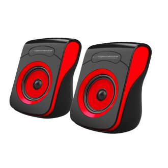   Esperanza Flamenco Sztereó hangszóró 2.0 USB, piros-fekete