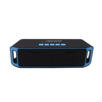 Esperanza Folk Bluetooth hangszóró, FM, fekete-kék