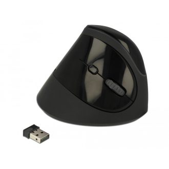 Delock Ergonómikus, vezetéknélküli függoleges USB egér