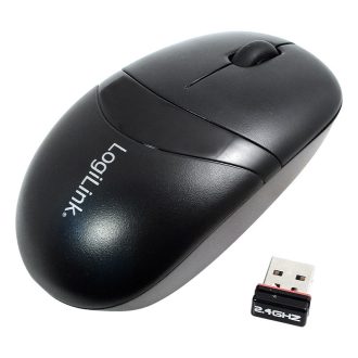   Logilink Optikai vezeték nélküli egér, 2,4 GHz, 3 gomb, fekete