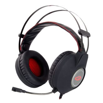   Esperanza Nightcrawler Gamer mikrofonos fejhallgató, fekete-piros