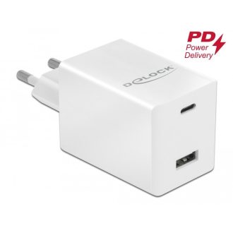   Delock USB töltő USB Type-C  PD 3.0 és A-típusú USB-hez 48 W teljesítménnyel