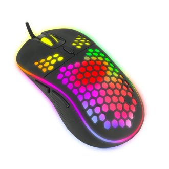   Esperanza Anteros USB Type-C vezetékes 6D Gamer egér, RGB fekete