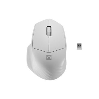   NATEC EGÉR SISKIN 2 VEZETÉK NÉLKÜLI 1600DPI BLUETOOTH 5.0 + 2.4GHZ FEHÉR