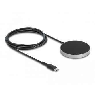   Delock Vezetéknélküli töltő 5 W / 7,5 W / 10 W / 15 W - induktív töltő felület