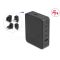 Delock USB GaN töltő 3 x USB Type-C  PD 3.1 és 1 x USB Type-A 145 W teljesítménnyel, tápadapterrel az EU/USA/UK számára