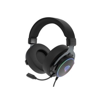   Genesis Neon 764 Gamer Fejhallgató mikrofonnal, RGB megvilágítással USB - fekete