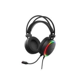   Genesis Neon 613 G2 Gamer Fejhallgató mikrofonnal, RGB megvilágítással USB - fekete