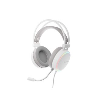   Genesis Neon 613 G2 Gamer Fejhallgató mikrofonnal, RGB megvilágítással USB - fehér
