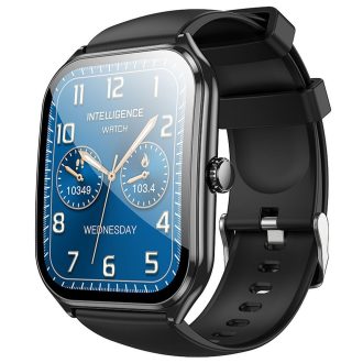   HOCO okosóra hívásfunkcióval AMOLED Y28 fekete, angol nyelvű menü