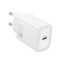 HOCO N62 Gentle egy portos  30W USB-C töltő - fehér