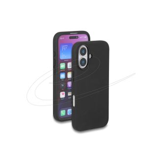   Delock Védőtok iPhone 16-hoz kompatibilis a MagSafe-fel puhatapintású szilikonból, fekete színű