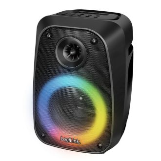   Logilink BT 5.0 TWS hangszóró, 5 EQ mód, RGB fény, fekete