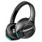 Logilink BT 6.0 gamer headset, 3,5 mm-es AUX csatlakozóval, állítható fejpánttal, 50 órás akkumulátor-üzemidővel, fekete
