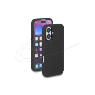   Delock Védőtok iPhone 17-hoz kompatibilis a MagSafe-fel puhatapintású szilikonból, fekete színű