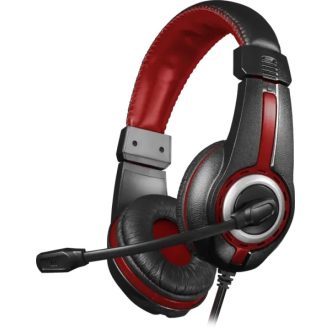   Defender Warhead G-185 fekete + piros gamer fejhallgató, 2 m-es kábel