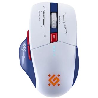   Defender Vezeték nélküli gamer egér Tisa GM-126 fehér+kék, LED, 7D, 2,4+BT, 1600 dpi
