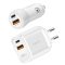 Logilink USB töltőkészlet, 20 W, 1x autós adapter és 1x fali adapter, 1x USB-A + 1x USB-C, fehér