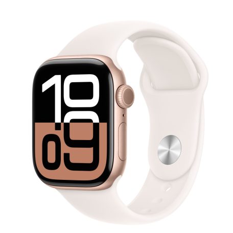 Apple Watch S10 GPS 42mm rosegold alumíniumtok, rose sport M/L