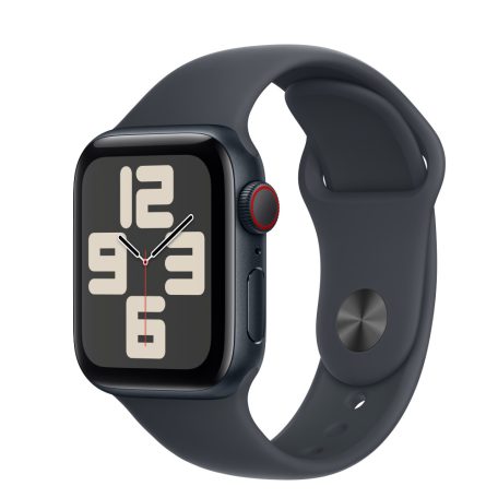 Apple Watch SE2 v3 Cellular 40mm fekete alutok, sportszíj M/L