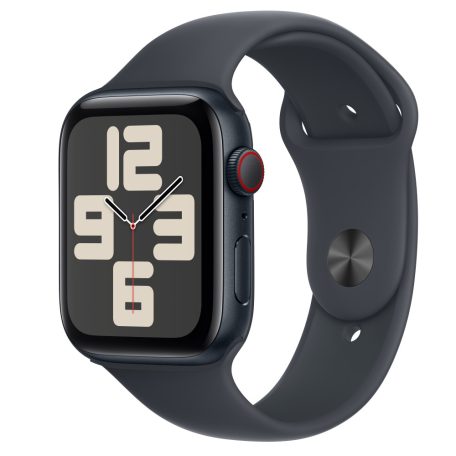Apple Watch SE2 v3 Cellular 44mm fekete alutok, sportszíj M/L