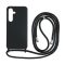 Sam S25  TPU+PC fekete tok,Fekete zsinórral