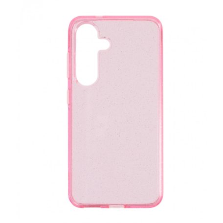 Samsung Galaxy S25 csillámos szilikon hátlap, Pink