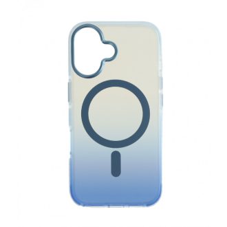 Iphone 16 mágneses tok, Kék-Átlátszó