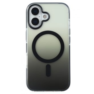 iPhone 17 mágneses tok, Fekete-átlátszó