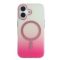 iPhone 17 mágneses tok, Pink-átlátszó