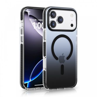 iPhone 17 Pro Max mágneses tok, Fekete-átlátszó