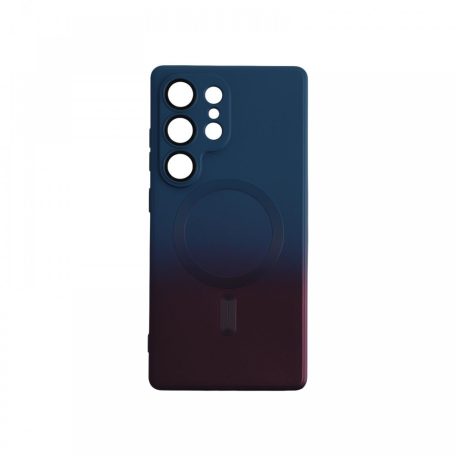 Samsung S25 Ultra mágneses design tok, Sötétkék-Pink