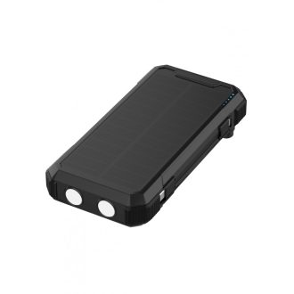 Cellect Solar Powerbank, 20000mAh, Fekete