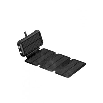Cellect Solar Powerbank solar panellel, 20000mAh, Fekete