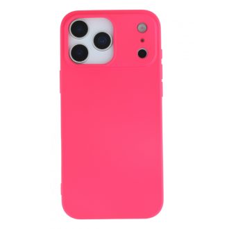 Premium szilikon tok, iPhone 17 Pro Max, Magenta