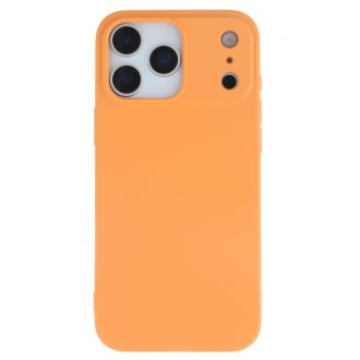 Premium szilikon tok, iPhone 17 Pro, Narancs