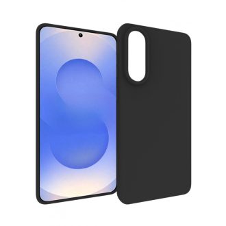 Premium szilikon tok, Samsung S25 Edge, Fekete